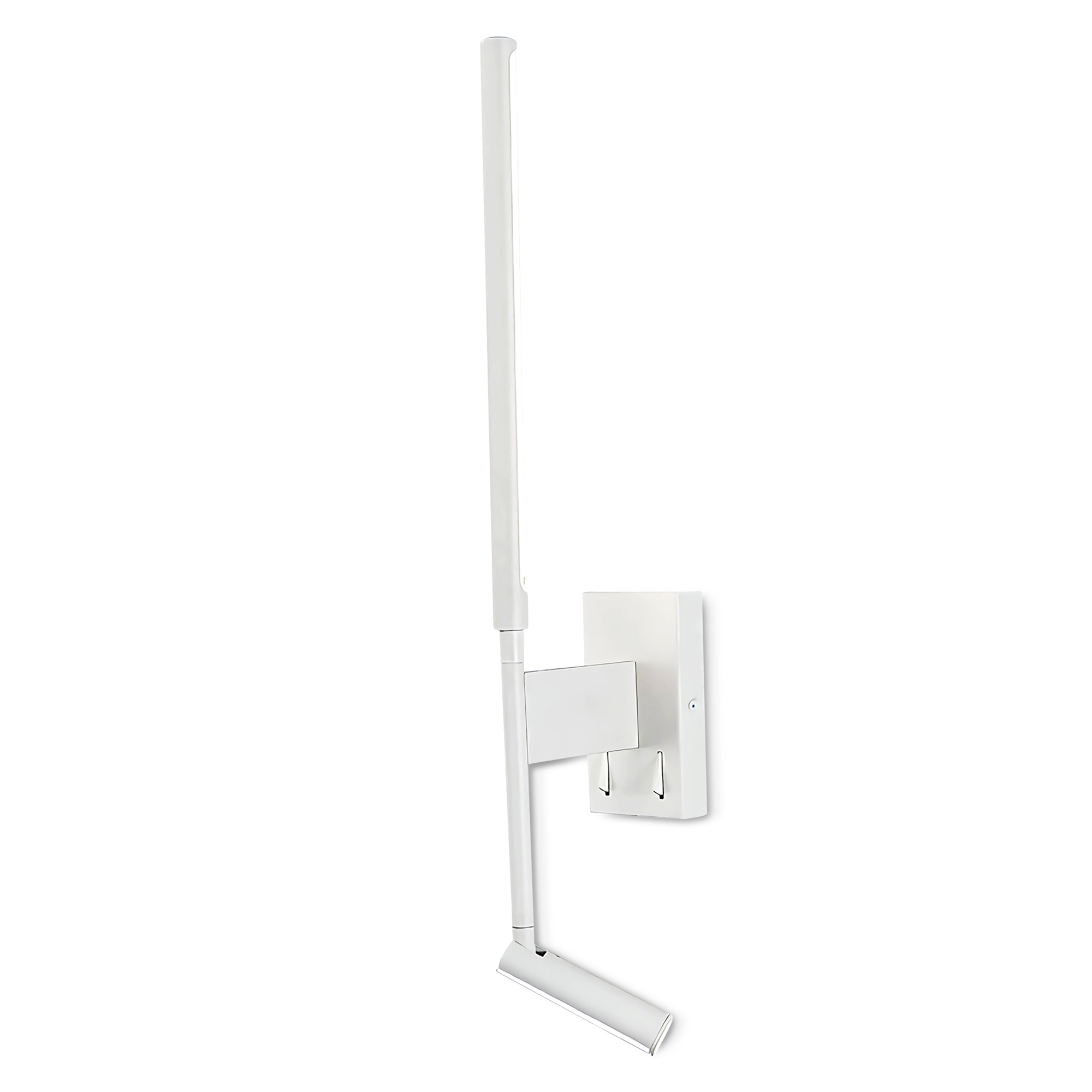 M6702  Torch Wall + Reading Light; 6W + 3W LED Switched Sand White